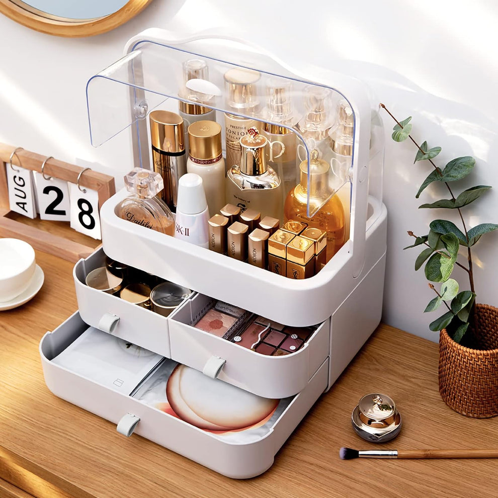 Large Capacity Double Sided Cosmetics Makeup Organizer