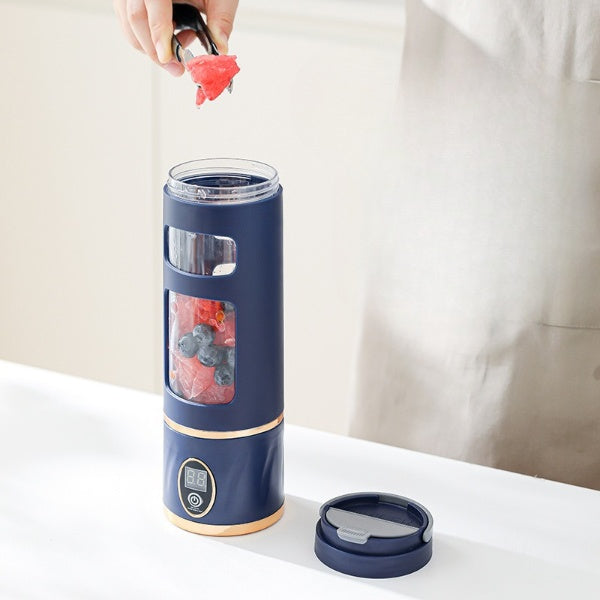 Portable Electric Blender Bottle 8 Blades (LED Display, USB Rechargeable)