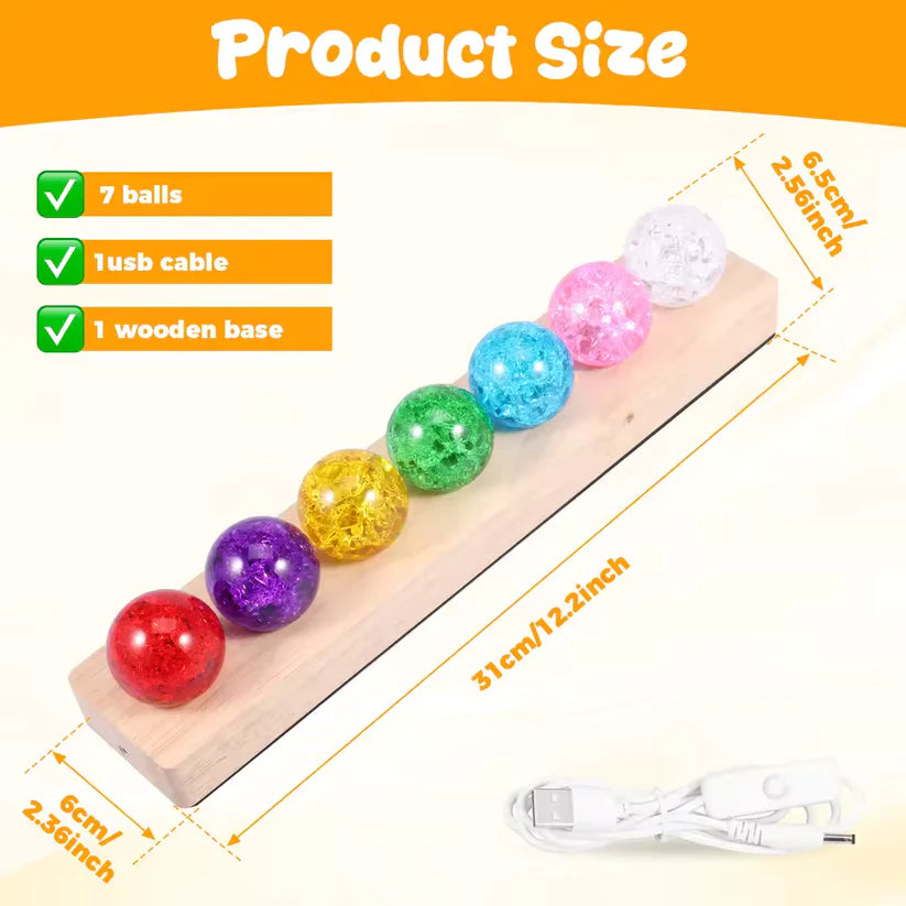 7 LED Crystal Ball – Decorative Light for Home & Gifts