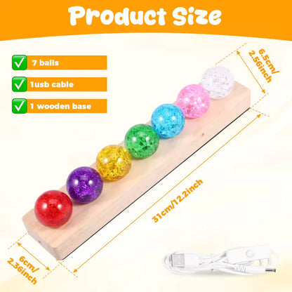 7 LED Crystal Ball – Decorative Light for Home & Gifts