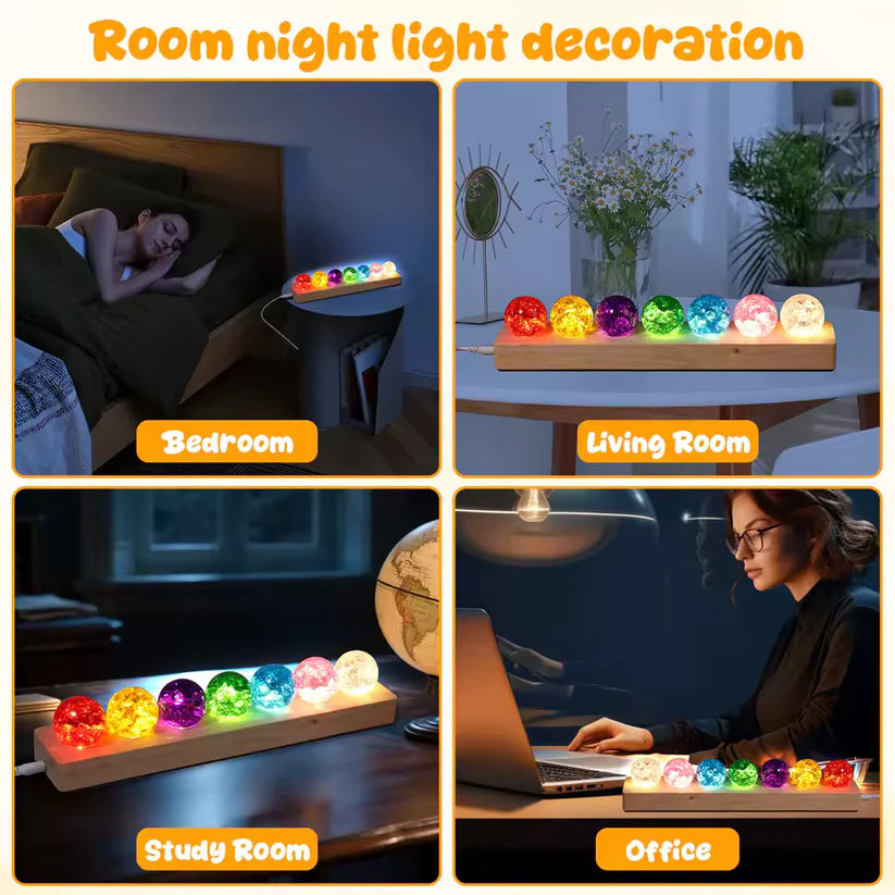 7 LED Crystal Ball – Decorative Light for Home & Gifts