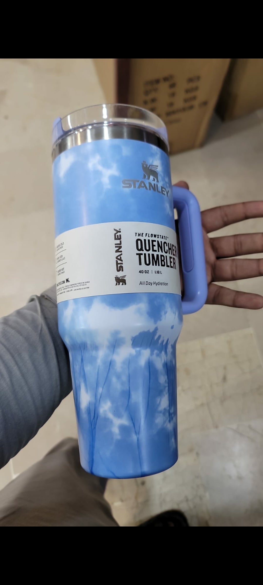 Stanley Quencher 40OZ Tumbler Sky Blue