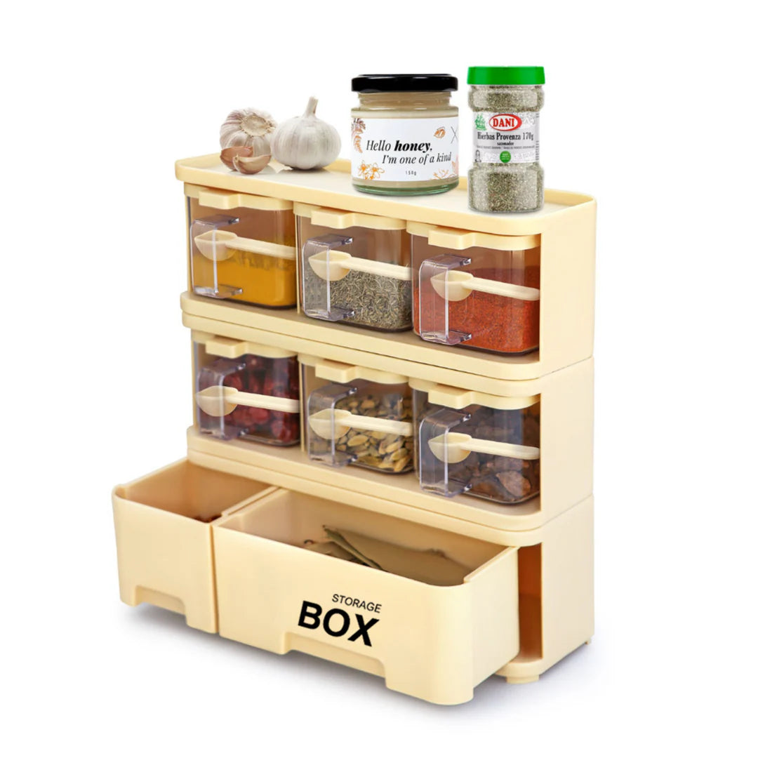 Pretty Neat Spice Rack Storage Box Spice Rack 6X1