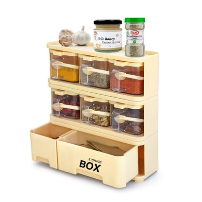 Pretty Neat Spice Rack Storage Box Spice Rack 6X1