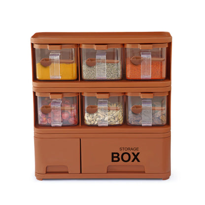 Pretty Neat Spice Rack Storage Box Spice Rack 6X1