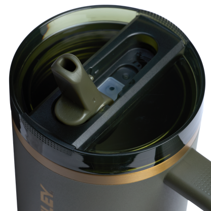 Stanley Quencher 40OZ Tumbler Pro Tour Flip Straw Dark Green