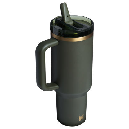 Stanley Quencher 40OZ Tumbler Pro Tour Flip Straw Dark Green