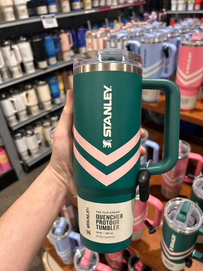 Stanley 40OZ Tumbler Pro Tour Flip Straw Green Design
