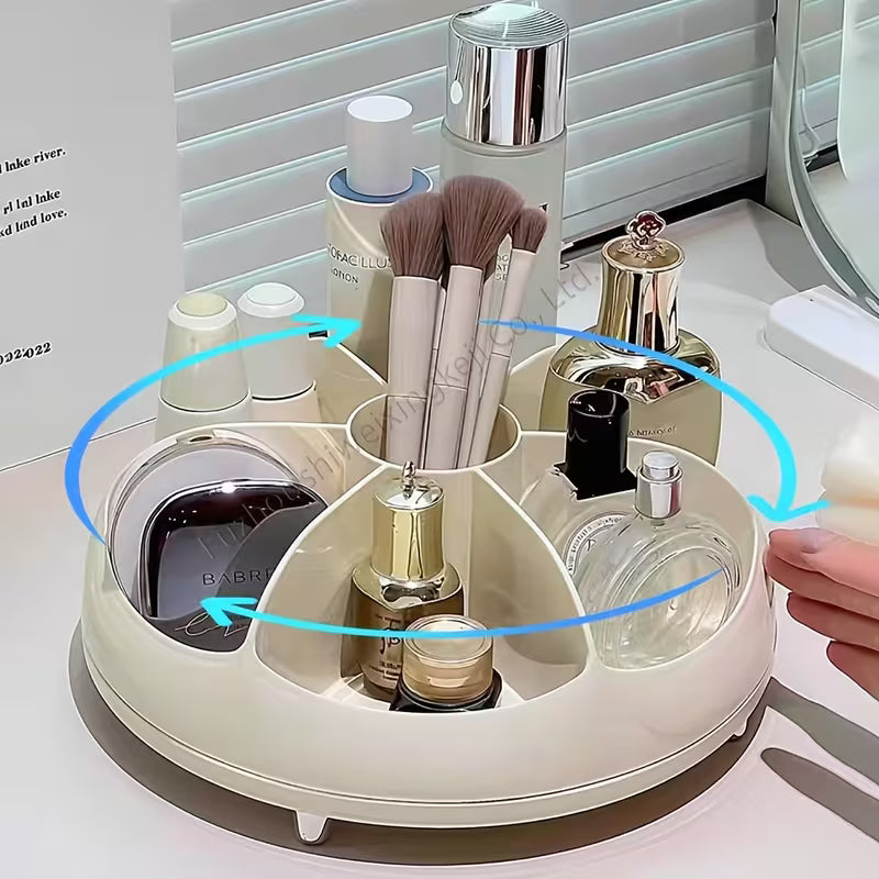 360 Rotating Modern minimalist style storage box for multifunctional cosmetics