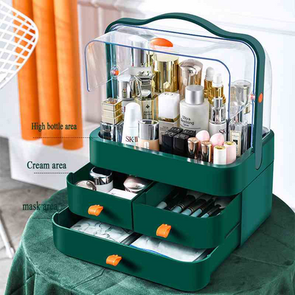 Large Capacity Double Sided Cosmetics Makeup Organizer