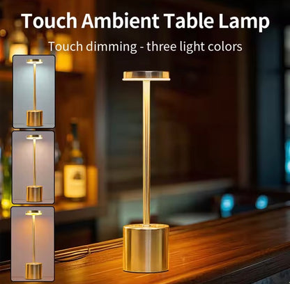 Metal Touch Sensor Rechargeable LED Table Lamp