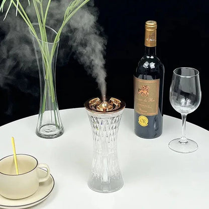 Crystal Lamp Air Humidifier, 2 In 1 Crystal Humidifier