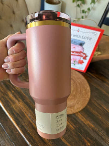 Stanley Quencher 40OZ ProTour Tumbler Flip Straw Antique Pink