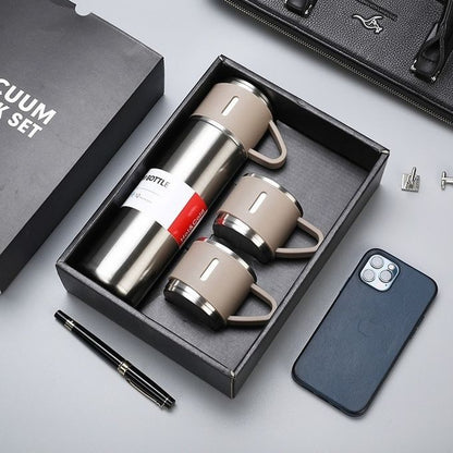 500ML Stainless Steel Vacuum Flask Set