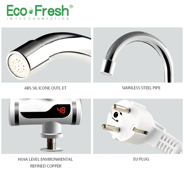 Electric Hot & Cold Water Tap, Instant Water Heater