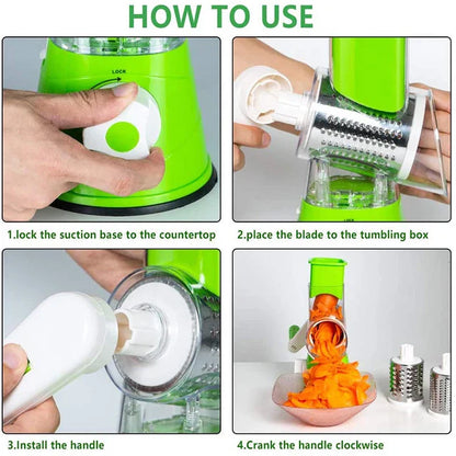 3 In 1 Vegetable Table Top Drum
