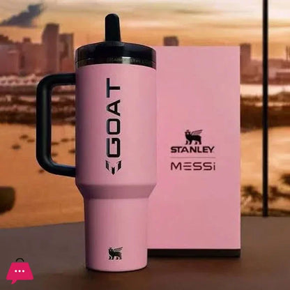 Stanley Quencher 40OZ Messi X Goat Flip Straw Tumbler